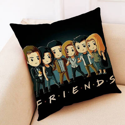 

redCherry Friends Tv Show Pillow Case Linen Cushion Covers Squares Couch Sofa Pillow Cover 18x18 inch