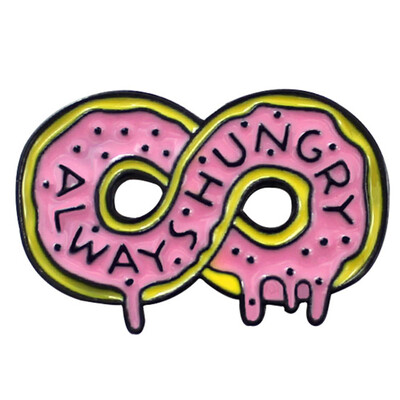 

Donut Brooch Doughnut Cartoon Symbol Badge Denim Shirt Lapel Enamel Pin Friend Kids Gifts
