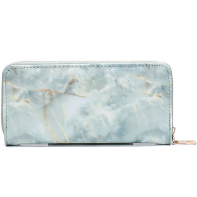 

Women Fashion Long Zipper Marble Wallet Purse Clutch Key Card Phone Money Bag
