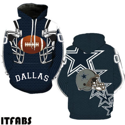 

NEW Dallas Cowboys Sport Hoodie Sweatshirt Hooded Jumper Jacket Coat Tops