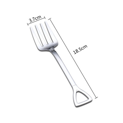 

1 pc Stainless Steel Coffee Spoon Shovel Shaped Ice Cream Sugar Tea Spoon Dessert Forks Tableware  M L