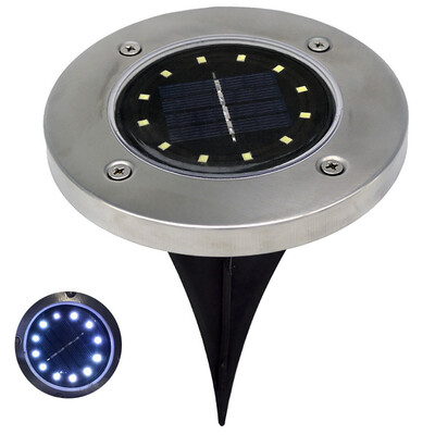 

Gobestart LED Solar Power Buried Light Under Ground Lamp Outdoor Path Way Garden Decking