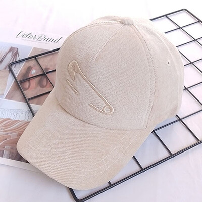 

Fall&Winter 2019 New Mens&Womens Embroidered Corduroy Baseball Cap Leisure Sports Cap