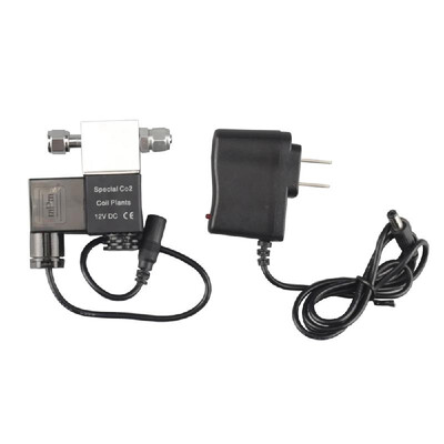 

DC 12V Output Solenoid Valve Aquarium CO2 System Regulator Electric Low Temperature Magnetic Valve for Aquarium Fish Tank Water Pl