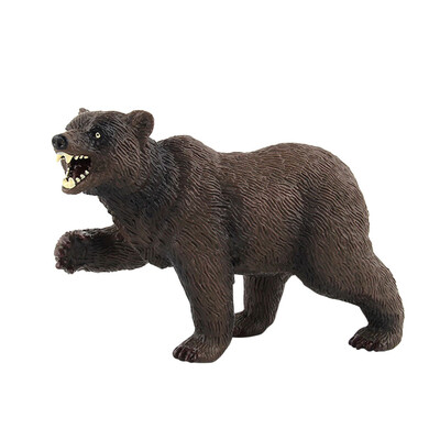 

Siaonvr Brown Polar Bear Bears Static Model Plastic Action Figures Educational Toys