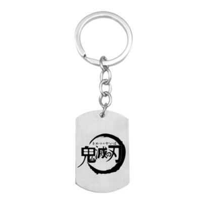

Fat Bear Anime Demon Slayer Stainless Steel Keychain Key Ring Bag Phone Decor