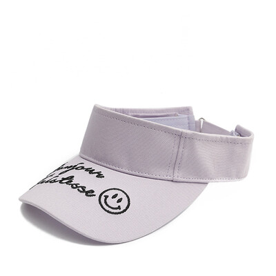 

Empty top hat custom ladys new summer cap Korean version of 100 letters embroidered smiling face baseball cap