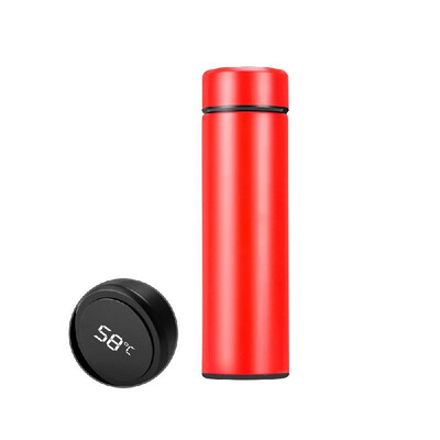 

500ml Vacuum Thermos LED Temperature Display Water Bottle Stainless Steel Double Wall Insulated Cup Intelligent Travel Thermos Cup