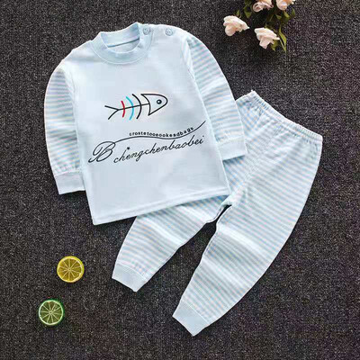 

Autumn Baby Kids Girls Boys Long Sleeve Cartoon Print BlousePants Pajamas Sleepwear Set