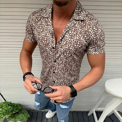 

Toponeto Summer Mens Leisure Short-sleeved Mens Comfortable Leisure Shirt Tops
