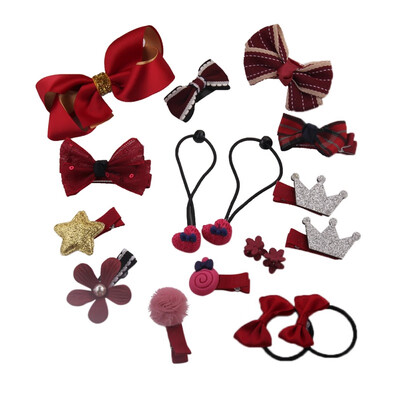 

Kids Baby Toddler Flower Bow Tie Headband Sets 18pcspack Princess Style Hair Accessories Set Gift For Girls