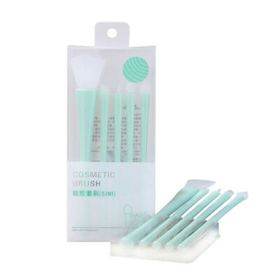 

5pcs Makeup Brush Set Convenient And Practical Mask Brush Eye Shadow Brush Silicone Beauty Tools