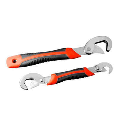 

2PCS Adjustable Wrench Multi-functional Universal Grip Quick Spanner Set Repair Tools