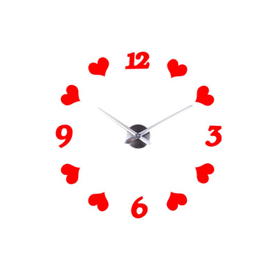 

Gobestart Creative Love Digital DIY Wall Clock Mirror Wall Clock Home Decoration