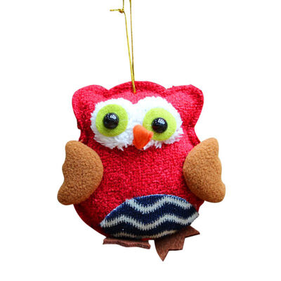 

Decorative Hanging Doll Cartoon Owl Pendant Ornament For Xmas Tree Festival Party Supplies
