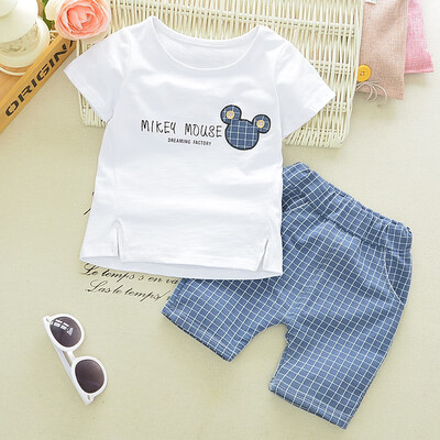 

New Cartoon Cotton Clothing Sets Newborn Baby Boy Girls Infant Cute Fashion Outerwear Clothes Suit T-shirtPant Suit Bebes Cloth