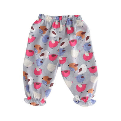 

0-4Y 12 Style Baby Girls Boys Summer Cotton Coll Mosquito Bites Breathable Pants Sports Casual Toddler Floral Pattern Trousers
