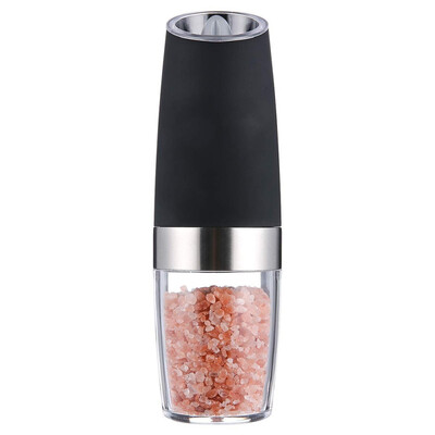 

1PC Electric Salt&Pepper Grinder Stainless Steel Mill with Blue LED Light Perfect for Different Cooked Food For Kitchen
