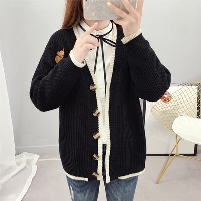 

New spring Autumn 2019 female knit cardigan sweater coat short female a little shawl knitted jacket female