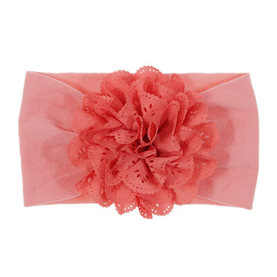 

15 colors Newborn Floral HeadBand Baby Lace Flower Headwrap Infant Elastic Headband Toddler Hair Turban Headwear