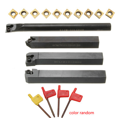 

S12M-SCLCR09 SCLCR1212H09 SCLCL1212H09 SCMCN1212H09 Boring Bar Turning Tool Holder Carbide Inserts Wrenches Set