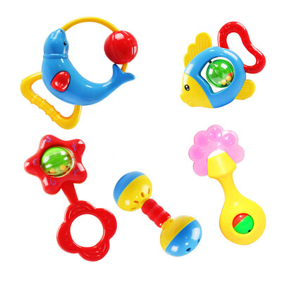 

Siaonvr Animal Handbells Developmental Toy Bells Kids Baby Rattle Lovely
