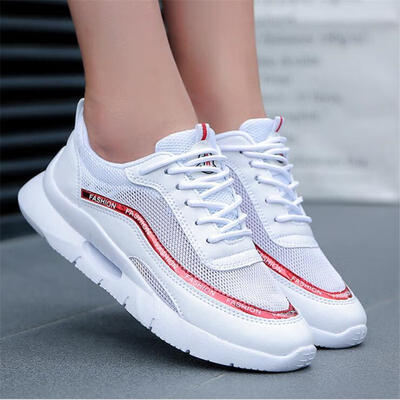 

New Womens Shoes Casual Sport Fashion Shoes Walking Flats Height Increasing Women Loafers Breathable Air Mesh Swing Wedges Shoe