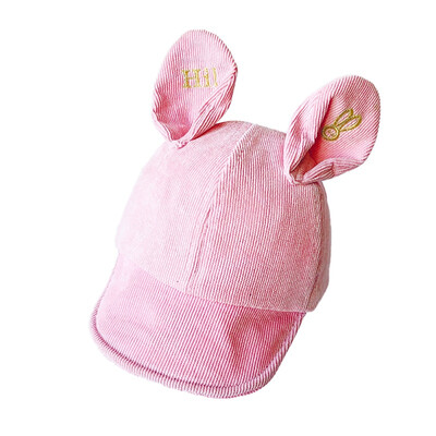 

Boys Girls Children Caps Hats Child Adjustable Sun Protection Rabbit Ear Design Pattern Casual Visors Hats