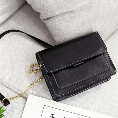 

Fashion Small Crossbody Bags For Women PU Leather Shoulder Messenger Bag For Girl Hasp Ladies Solid Flap Bag