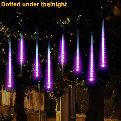 

〖Follure〗Party LED Lights Meteor Shower Rain Snowfall Xmas Tree Garden Outdoor Purple