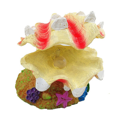 

Aquarium Air Bubble Scallop Resin Crafts Fish Tank Scenery Ornament Decorative Shell Bubblestone