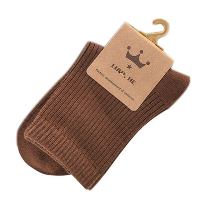 

5 Pairs Unisex Newborn Solid Color Cotton Socks Gifts Baby Simple Autumn Warm Socks