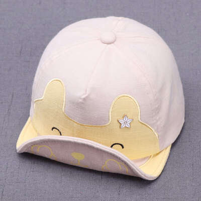 

Baby Summer Cartoon Baseball Caps Baby Girls Boys Hat Toddler Bear Pattern Visors Caps 5 Colors
