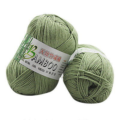 

Gobestart New 100 Bamboo Cotton Warm Soft Natural Knitting Crochet Knitwear Wool Yarn 50g