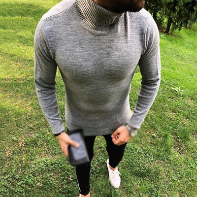 

Mens Basic Turtleneck Thermal Long Sleeve T-Shirt Sweatshirt Cozy Pullover Tops