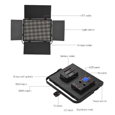 

Viltrox VL-D85B Professional Slim Metal 5600K Mono-Color LED Video Light Fill Light with Remote Control Adjustable Brightness Max