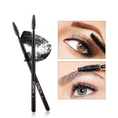 

Dual-use Eyelash Brush Man-made Fiber High Quality Aluminum Tube Painted Wooden Handle Makeup Beauty Tools