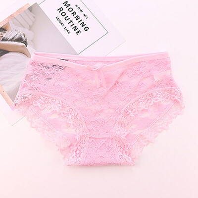 

Fashion High Quality Women Panties Transparent Underwear Women Lace Soft Briefs Sexy Lingerie