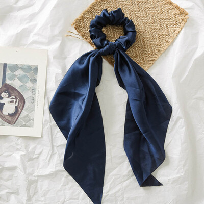 

Women Knotted Silk Hair Band Elastic Large Intestine Circle Headband Scarf Headwear Jewelry