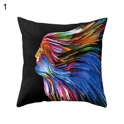 

Multicolor Kiss Pillow Case Sofa Bed Car Cafe Office Decoration Cushion Cover