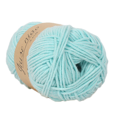 

Toponeto 1PC 50g Chunky Colorful Hand Knitting Baby Milk Cotton Crochet Knitwear Wool A