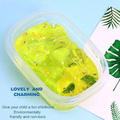 

Siaonvr 280ml DIY Crystal Foaming Clay With Sequins Accessories Slime Kids Clay Toy