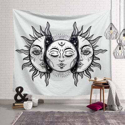 

Multicolor Sun Moon Mandala Tapestry Wall Hanging Wall Tapestry Hippie Tapestry Wall Carpets Bohemian Psychedelic Tapestry