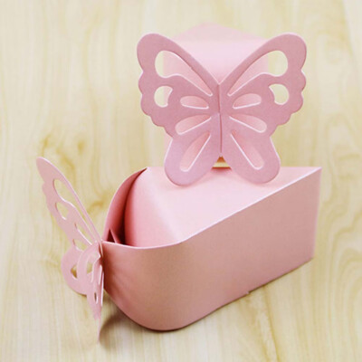 

50 Boxes Bags Butterfly Favor Gift Candy Box Cake Wedding Party Very Popular