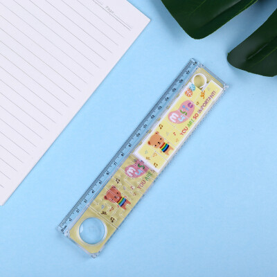 

Toponeto Clear Plastic Straight Ruler Plastic Measuring Tool for Student School Office