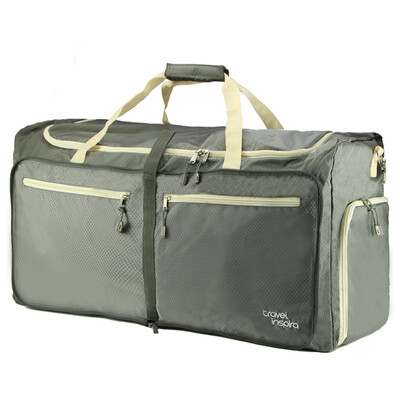 

Travel Inspira 85L Foldable Travel Duffel Bag Luggage Sports Gym Water Resistant Nylon