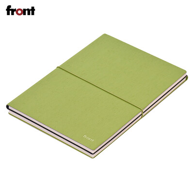 

front A5 Notebook PU Leather Soft Cover with Elastic Closure Lined Blank Paper Travel Journal Diary Daily Notepad for Business Mee