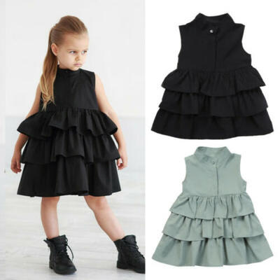 

Toddler Kids Baby Girls Cotton Party Pageant Tutu Dress Sundress Clothes