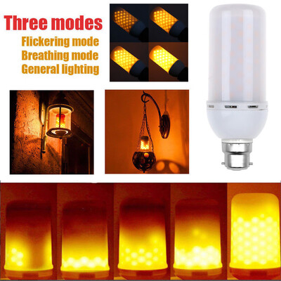 

Gobestart LED B22 5W Flicker Flame Fire Effect Light Bulb Warm White Decor Lamp