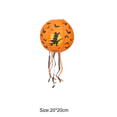 

2019 Halloween Decoration Paper Pumpkin Hanging Lantern Halloween Decorations for Home Horror Lantern Supplies Party Bar Decor